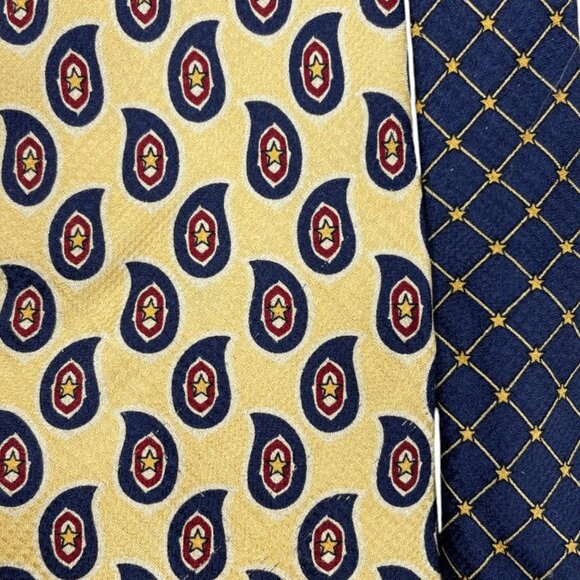 Tommy Hilfiger Silk Tie Paisley & Geometric Vintage 90's - Picture 3 of 6